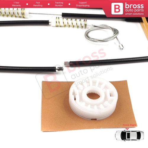 Window Regulator Repair Kit Front Right for Audi A8 S8 Quattro MK2 D3 4E 4E2 4E8 2002-2010 4E0837462B