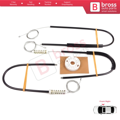 Window Regulator Repair Kit Front Right for Audi A8 S8 Quattro MK2 D3 4E 4E2 4E8 2002-2010 4E0837462B