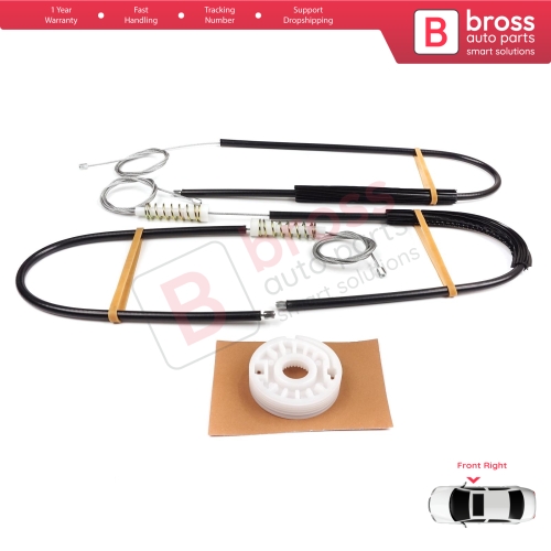 Window Regulator Repair Kit Front Right for Audi A8 S8 Quattro MK2 D3 4E 4E2 4E8 2002-2010 4E0837462B