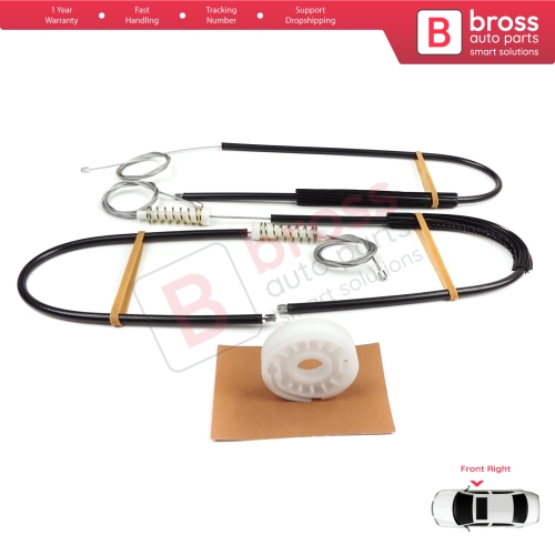 Window Regulator Repair Kit Front Right for Audi A8 S8 Quattro MK2 D3 4E 4E2 4E8 2002-2010 4E0837462B