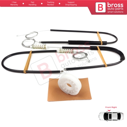 Window Regulator Repair Kit Front Right for Audi A8 S8 Quattro MK2 D3 4E 4E2 4E8 2002-2010 4E0837462B