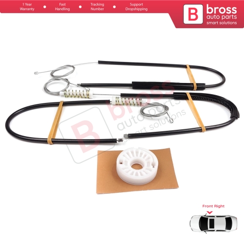 Window Regulator Repair Kit Front Right for Audi A8 S8 Quattro MK2 D3 4E 4E2 4E8 2002-2010 4E0837462B
