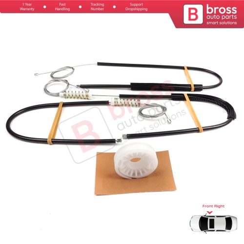 Window Regulator Repair Kit Front Right for Audi A8 S8 Quattro MK2 D3 4E 4E2 4E8 2002-2010 4E0837462B
