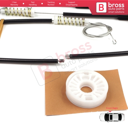 Window Regulator Repair Kit Front Right for Audi A8 S8 Quattro MK2 D3 4E 4E2 4E8 2002-2010 4E0837462B