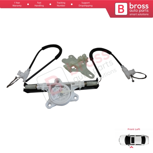 Window Regulator Repair Kit Front Left for Nissan Terrano 2 R20 Serena 1 C23 Vito W638 Maverick UDS UNS 807010F015