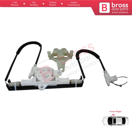 Window Regulator Repair Kit Front Right for Nissan Terrano 2 R20 Serena 1 C23 Vito W638 Maverick UDS UNS 807000F010