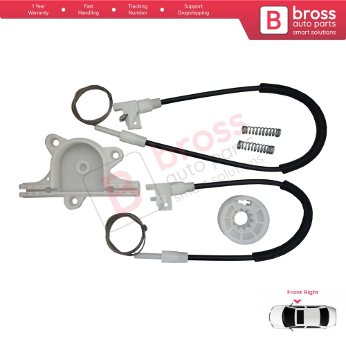 Window Regulator Repair Kit Front Right for Nissan Terrano 2 R20 Serena 1 C23 Vito W638 Maverick UDS UNS 807000F010