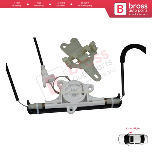 Window Regulator Repair Kit Front Right for Nissan Terrano 2 R20 Serena 1 C23 Vito W638 Maverick UDS UNS 807000F010