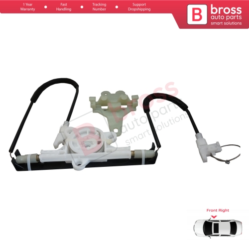 Window Regulator Repair Kit Front Right for Nissan Terrano 2 R20 Serena 1 C23 Vito W638 Maverick UDS UNS 807000F010