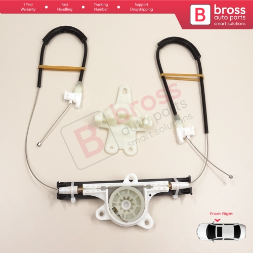 Window Regulator Repair Kit Front Right for Nissan Terrano 2 R20 Serena 1 C23 Vito W638 Maverick UDS UNS 807000F010