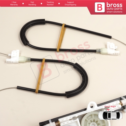 Window Regulator Repair Kit Front Right for Nissan Terrano 2 R20 Serena 1 C23 Vito W638 Maverick UDS UNS 807000F010