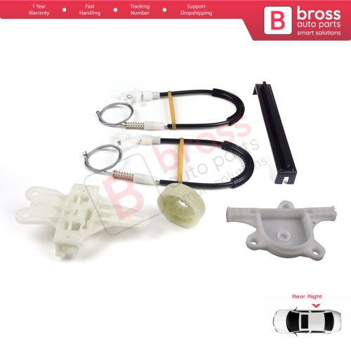 Window Regulator Repair Kit Rear Right for Nissan Terrano MK2 R20 1992-2007 SUV Van 827008F300