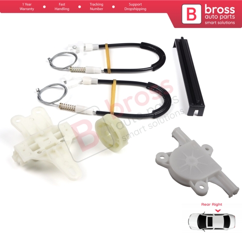 Window Regulator Repair Kit Rear Right for Nissan Terrano MK2 R20 1992-2007 SUV Van 827008F300