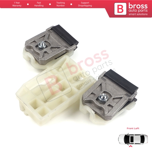 Window Regulator Repair Clips Front Left for Skoda Fabia MK2 5J MG 542 545 2006-2014 5-Door 5J1837401