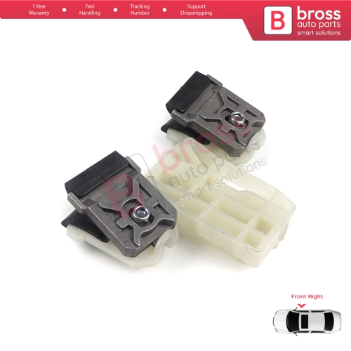 Window Regulator Repair Clips Front Right for Skoda Fabia MK2 5J MG 542 545 2006-2014 5-Door 5J1837402