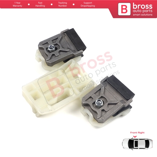 Window Regulator Repair Clips Front Right for Skoda Fabia MK2 5J MG 542 545 2006-2014 5-Door 5J1837402