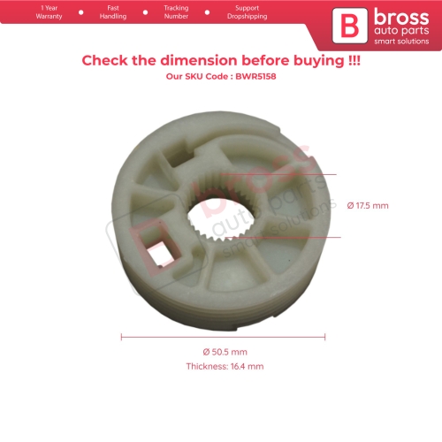 Window Regulator Repair Wheel Front Right Door for Citroen C4 Picasso 2006-On...