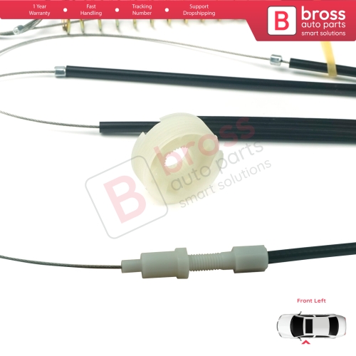 Window Regulator Repair Kit Left for Audi TT MK1 8N 8N3 8N9 1998-2006 2-Door 8N0837461