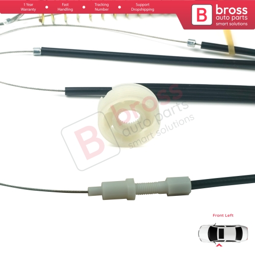 Window Regulator Repair Kit Left for Audi TT MK1 8N 8N3 8N9 1998-2006 2-Door 8N0837461