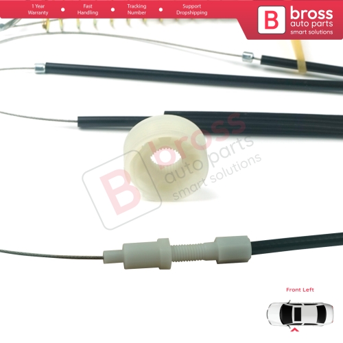 Window Regulator Repair Kit Left for Audi TT MK1 8N 8N3 8N9 1998-2006 2-Door 8N0837461