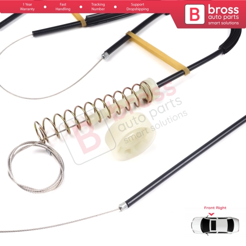 Window Regulator Repair Kit Right for Audi TT MK1 8N 8N3 8N9 1998-2006 2-Door 8N0837462