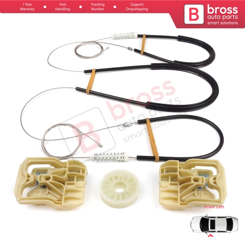 Power Window Regulator Repair Set Front Left for Audi A4 S4 B8 8K 8KH 8K5 8K2 2008-2015 4/5 Door 8K0837461