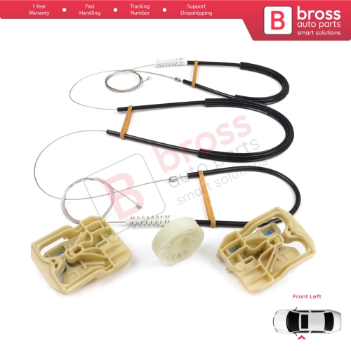 Power Window Regulator Repair Set Front Left for Audi A4 S4 B8 8K 8KH 8K5 8K2 2008-2015 4/5 Door 8K0837461