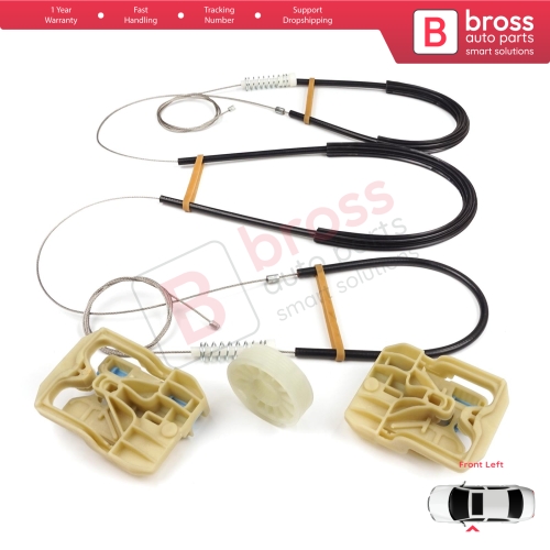 Power Window Regulator Repair Set Front Left for Audi A4 S4 B8 8K 8KH 8K5 8K2 2008-2015 4/5 Door 8K0837461