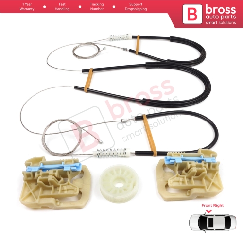 Power Window Regulator Repair Set Front Right for Audi A4 S4 B8 8K 8KH 8K5 8K2 2008-2015 4/5 Door 8K0837462