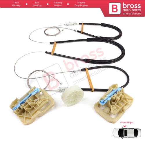 Power Window Regulator Repair Set Front Right for Audi A4 S4 B8 8K 8KH 8K5 8K2 2008-2015 4/5 Door 8K0837462
