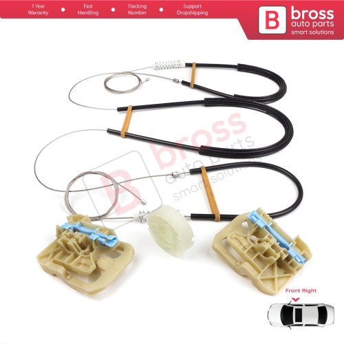 Power Window Regulator Repair Set Front Right for Audi A4 S4 B8 8K 8KH 8K5 8K2 2008-2015 4/5 Door 8K0837462