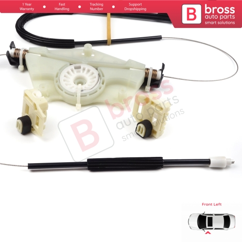 Power Window Regulator Repair Set Front Left Door for VW New Beetle C1 1C1 1997-2011 3-Door Hatchback 1CM898655