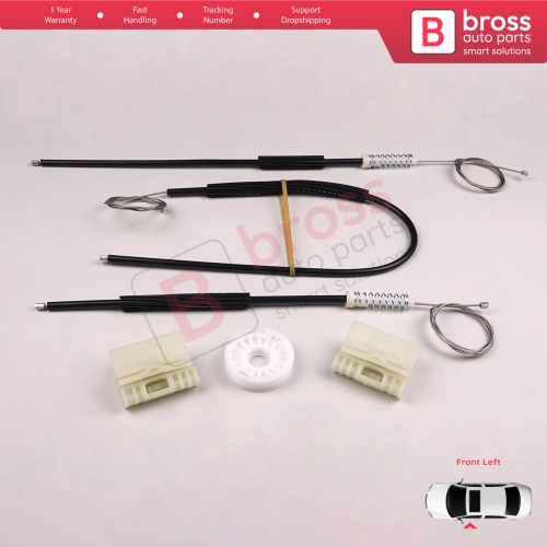 Window Regulator Repair Kit Front Left for Audi A2 8Z 8Z0 1999-2005 5-Door Hatchback 8Z0837461