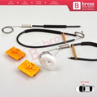 Window Regulator Repair Kit Front Right for Audi A2 8Z 8Z0 1999-2005 5-Door Hatchback 8Z0837462