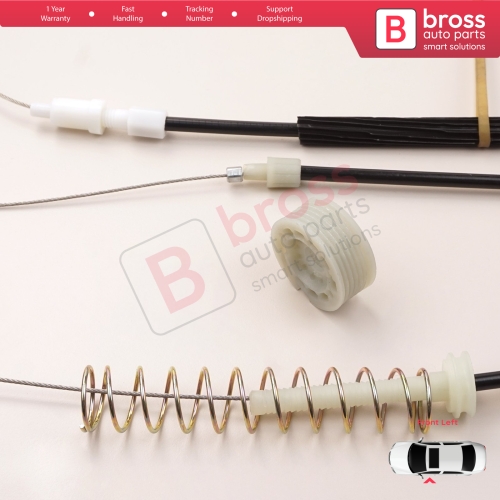 Window Regulator Repair Kit Left for VW EOS 1F7 1F8 2006-2015  2-Door Coupe Convertible CC 1Q0837461