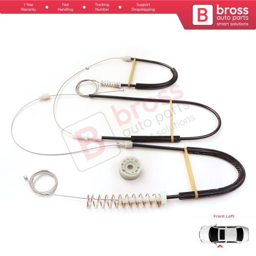 Window Regulator Repair Kit Left for VW EOS 1F7 1F8 2006-2015  2-Door Coupe Convertible CC 1Q0837461