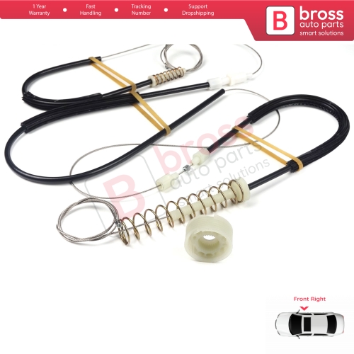 Window Regulator Repair Kit Right for VW EOS 1F7 1F8 2006-2015  2-Door Coupe Convertible CC 1Q0837462