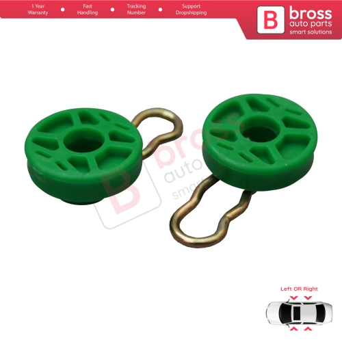 Scissors Style Window Regulator Sliding Pivot Guide Roller Clips Set for Saab 9-3 9-5 MK1 900 MK2 Volvo 740 850 940 960 S70 S90 V70 V90 XC70 MK1 4493433