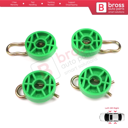 Scissors Style Window Regulator Sliding Pivot Guide Roller Clips Set for Saab 9-3 9-5 MK1 900 MK2 Volvo 740 850 940 960 S70 S90 V70 V90 XC70 MK1 4493433