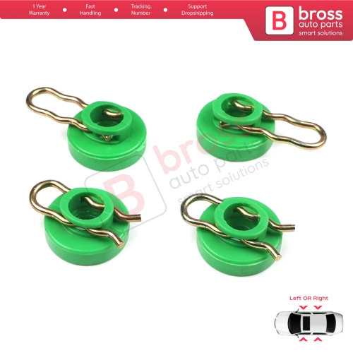 Scissors Style Window Regulator Sliding Pivot Guide Roller Clips Set for Saab 9-3 9-5 MK1 900 MK2 Volvo 740 850 940 960 S70 S90 V70 V90 XC70 MK1 4493433
