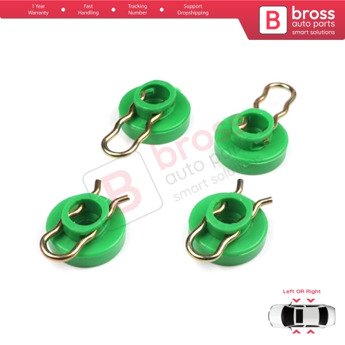 Scissors Style Window Regulator Sliding Pivot Guide Roller Clips Set for Saab 9-3 9-5 MK1 900 MK2 Volvo 740 850 940 960 S70 S90 V70 V90 XC70 MK1 4493433