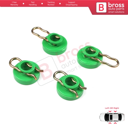 Scissors Style Window Regulator Sliding Pivot Guide Roller Clips Set for Saab 9-3 9-5 MK1 900 MK2 Volvo 740 850 940 960 S70 S90 V70 V90 XC70 MK1 4493433