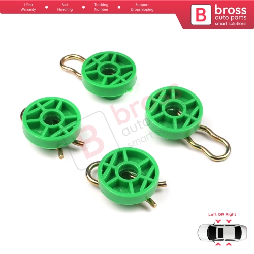 Scissors Style Window Regulator Sliding Pivot Guide Roller Clips Set for Saab 9-3 9-5 MK1 900 MK2 Volvo 740 850 940 960 S70 S90 V70 V90 XC70 MK1 4493433