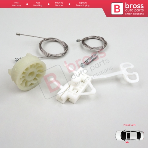Window Regulator Repair Kit Front Left for Fiat Abarth Punto Grande Evo MK3 199 2005-2024 3/5-Door 51723316