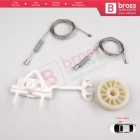 Window Regulator Repair Kit Front Right for Fiat Abarth Punto Grande Evo MK3 199 2005-2024 3/5-Door 51723315