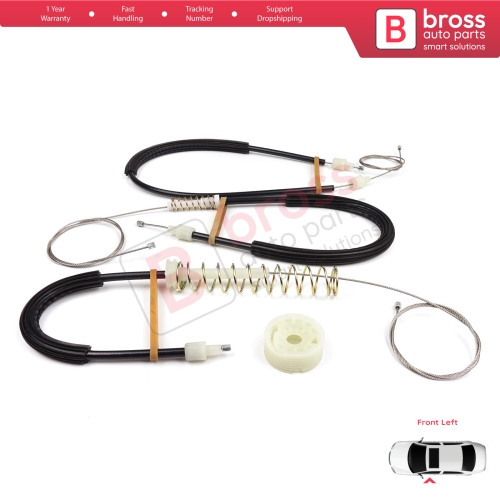 Window Regulator Repair Kit Front Left for BMW 6 Series F06 Gran Coupe 2011-2018 51337268797