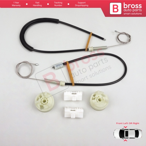 Window Regulator Repair Kit Front Left or Right for Citroen Saxo S0 S1 1996-2003 5-Door 9221H2 9222H4