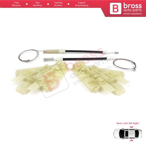 Power Window Regulator Repair Kit Rear Left or Right for Alfa Romeo 159 939 2005-2011 4/5 Door 71740123 71740124