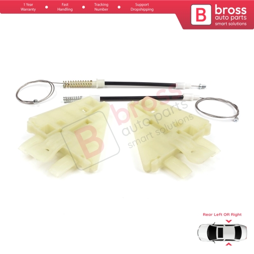 Power Window Regulator Repair Kit Rear Left or Right for Alfa Romeo 159 939 2005-2011 4/5 Door 71740123 71740124