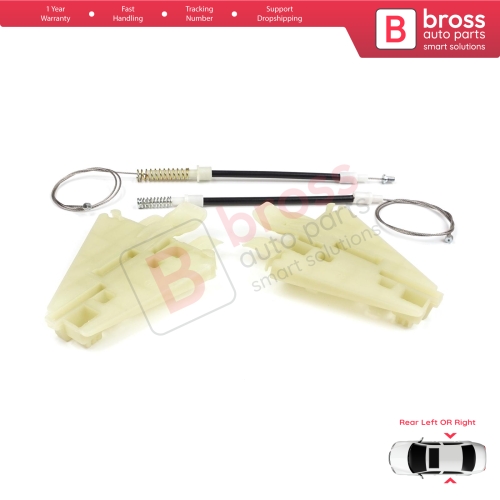 Power Window Regulator Repair Kit Rear Left or Right for Alfa Romeo 159 939 2005-2011 4/5 Door 71740123 71740124